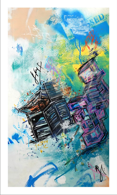 Constructing Reality - Hand Embellished