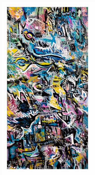 Cybernetic Chaos  - Hand Embellished